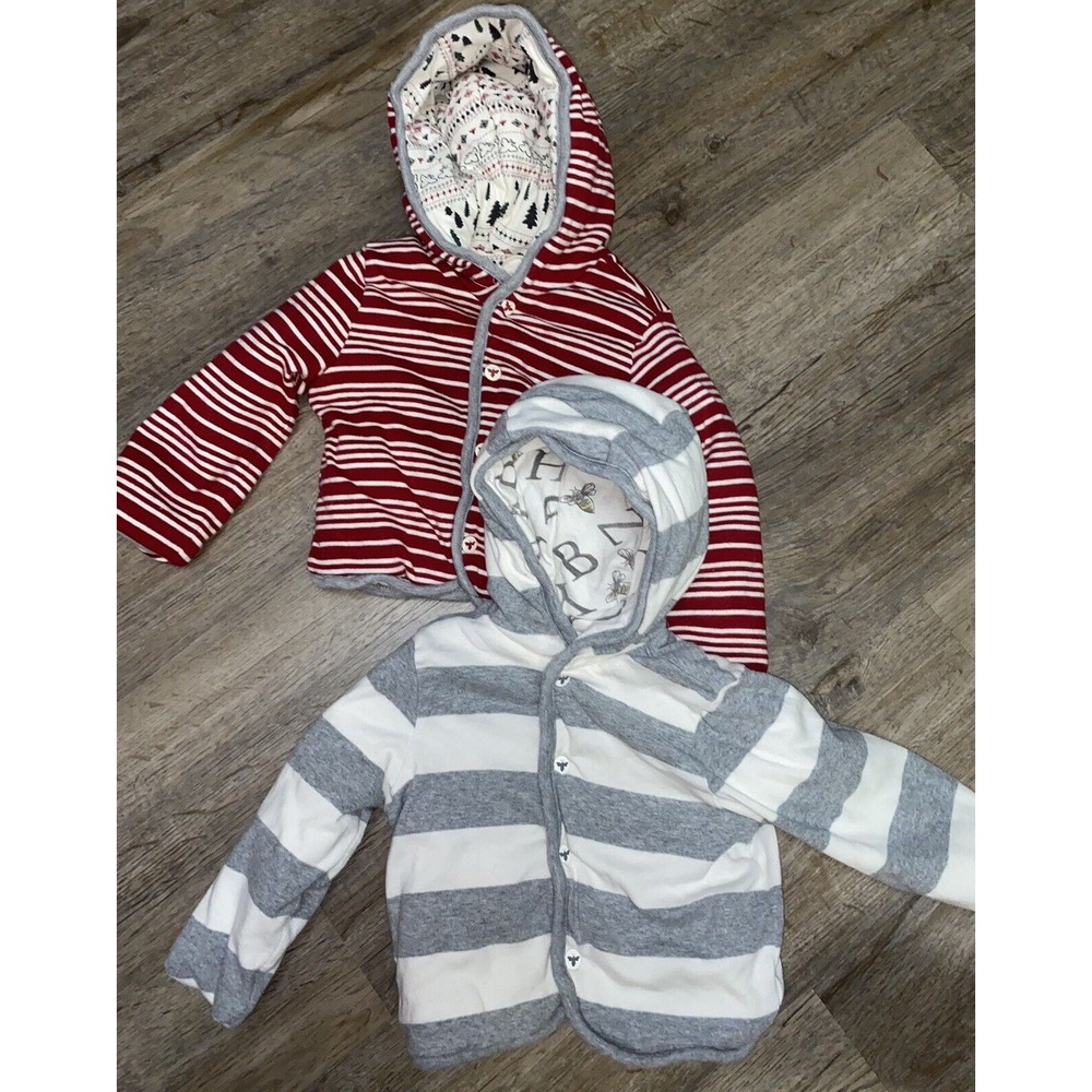 Burts Bees Reveraible Heavy Jackets, sz 12 Months